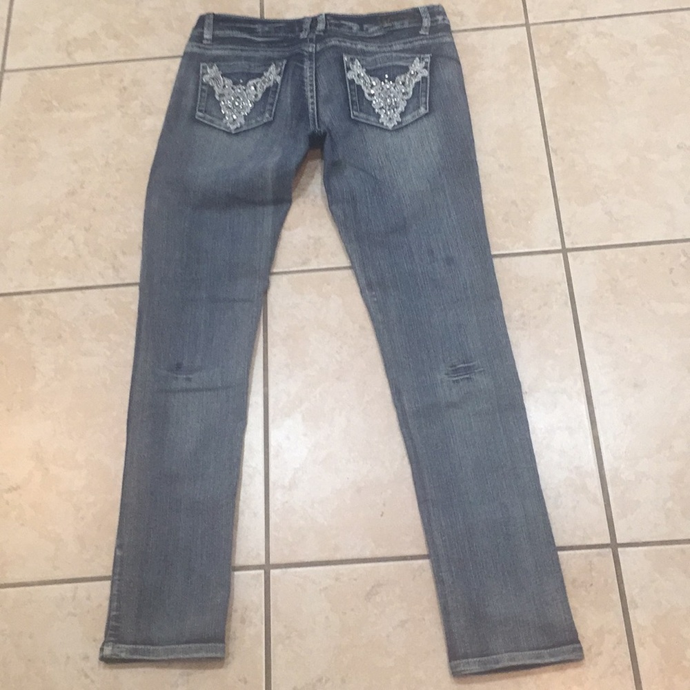 Crunch Distressed Skinny Jeans - Picture 2 of 8
